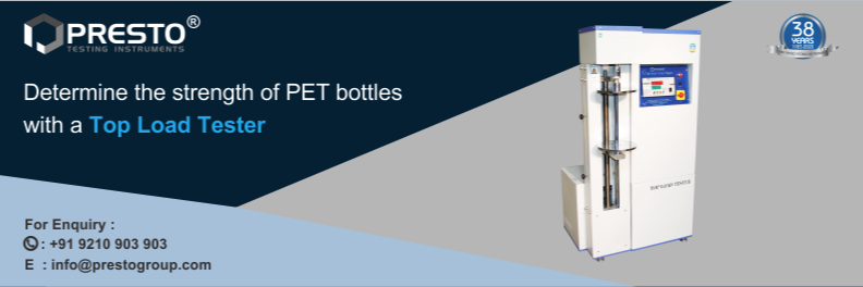 Determine the Strength of PET Bottles with a Top Load Tester